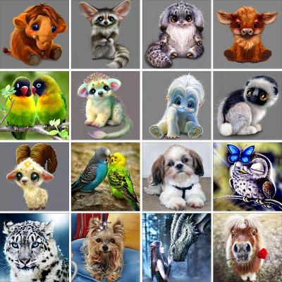 China DIY 5D Diamond Painting Diamond Cross Stitch Classic Cartoon Small Animal Diamond Embroidery Home Decoration for sale