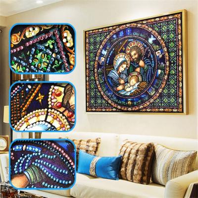 China Modern Religious Family Crystal Diamond 5d Shape DIY Special Adult Custom Diamond Painting for sale