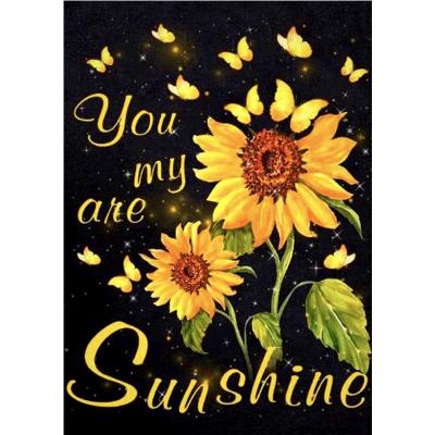 China Modern Type Home Decor Diamond Embroidery 5D Diamond IY Sunflower Flower Painting for sale