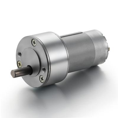 China Totally Enclosed High Torque 777 36mm Brushed Tooth DC Eccentric Pinion Gear Motor for sale