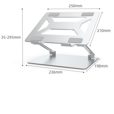 China Ergonomic Adjustable Aluminum Z-Type Notebook Stand Desktop Foldable Laptop Stand For Macbook Laptops Stand for sale