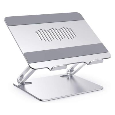 China New Z-Type Adjustable Laptop Stand Ergonomic Aluminum Computer Stand For Office Laptop Adjustable Riser With Heat-duct for sale