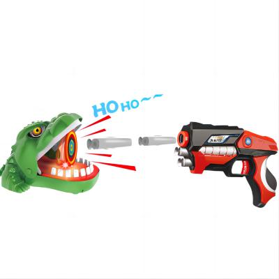 China Toy Gun Toy Gun Classic Shooting Game Crocodile Aim Electronic Soft Bullet Blaster with Nerf-Compatible Darts Launch Toy for sale