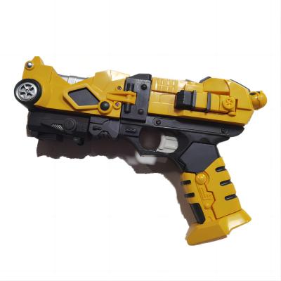 China 2022 New Arrival Soft Toy Gun Toy Guns Transformation DIY Robot Double Pack Bullet Gun Toy For Boys Gift for sale