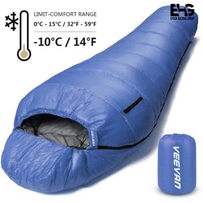 China Hybrid Type Outdoor Camping Heated Sleeping Bag Like Down High Quality Synthetic Fiber Mountaineering Travel Mum Fluffy Down For Cold Weather for sale