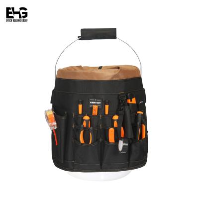 China Large Mouth CanvasTechnicians Electrician Tote Tool Bag Durable Rolling Tool Bag For Tools Electrician Tool Bag Vem1-1425 for sale