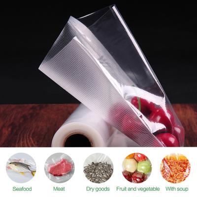 China Black Printed Embossed Vacuum Sealer Bags 6x10 Inches BPA Free Precut 100Pcs Pack for sale