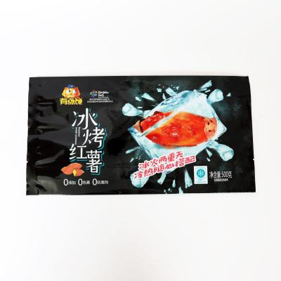 China Custom Bags Food Packaging Back Seal Pouch For Frozen Food Sweet Potato Food Packaging Bags for sale