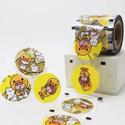 China Custom Bubble Tea Sealing Film Plastic Cup Paper Sealing Film For PP Cup Paper Cup zu verkaufen