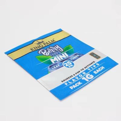 China Digital Printing 3.5g 7g 14g 28g Smell Proof Mylar Bags Child Proof Resealable Aluminum Foil Three Side Sealing Bags Te koop