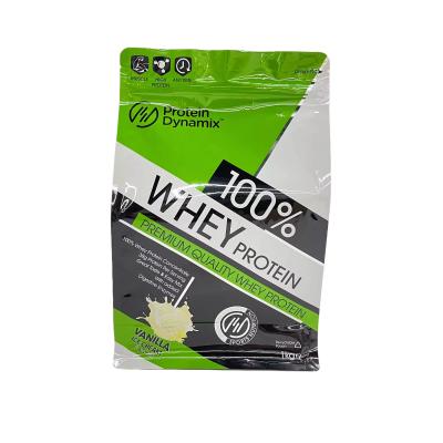 China Active Protein Plus Aluminum Foil Pouch Custom Printed Stand Up Whey Protein Powder Packaging Bags Pouch With Zipper for sale