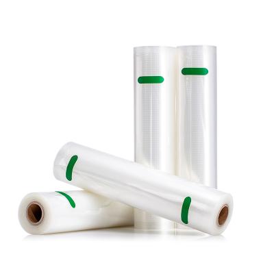 China Bolso grabado en relieve de nylon comercial Rolls del sellador del sello de vacío del almacenamiento del paquete de vacío del PA del paquete de 2 Rolls para la comida en venta