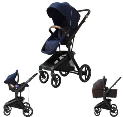 China 2021 Europe OEM Price China Factory Hygeian Baby Pram New Style Foldable Luxury 3 in 1 Stroller Baby Stroller 3 in 1 for sale