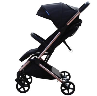 China New Eco-friendly Design 2021 Aluminum Luxury Smart Stroller Stroller Buggy Aluminum Folding Baby Carriage Pram Jogger Carrier Walker for sale