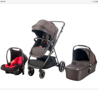 China Luxury high landscape wholesale OEM factory price with carseat pass En1888 22kg Hygeian stroller carriage pram baby stroller 3 IN 1 for sale