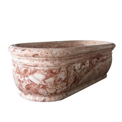 China eco-friendly white marble stone bathtub for sale for sale