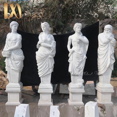 China Modern Ideal Arts Marble Statues Statue Marble Life Size White Four Seasons Sculpture For Sale for sale