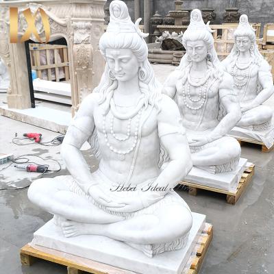 China Modern Ideal Arts Shiva Life Size Marble Statues For Sale Large Outdoor Meditation Statue For Sale for sale