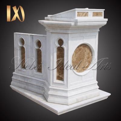 China Large Modern Worker Hand Carved Marble Church Altar Lectern For Sale for sale