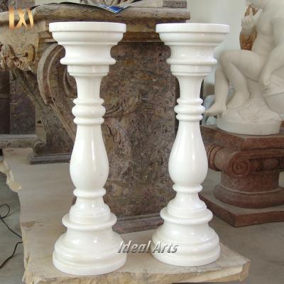 China Solid Ideal Arts Interior Decoration Balustrade Hot Selling Decorative Marble Column for sale