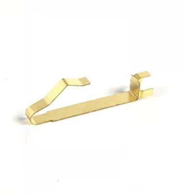 China Apartment ; Sheet ; Custom Gold Plating Pressure Plate Spring Clips For Electrical Contacts for sale