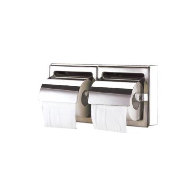 China Modern Stainless Steel Toilet Paper Roll Tissue Dispenser Double Roll for sale