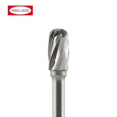 China For Metal Wood Burr Removing/Industry drill machine C-10-300143 Factory Cylindrical With Radius End Tungsten Rotary Carbide Burr Removing Metal Working Bur for sale