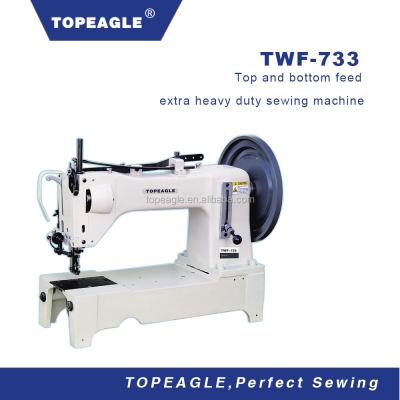 China TOPEAGLE TWF-733 Flat Bed Foot Extra Heavy Duty Industrial Walking Sewing Machine TWF-733 for sale