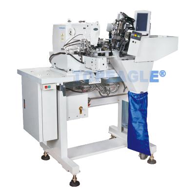 China Factory TOPEAGLE TBL-254 automatic double needle belt loop tying sewing machine for sale