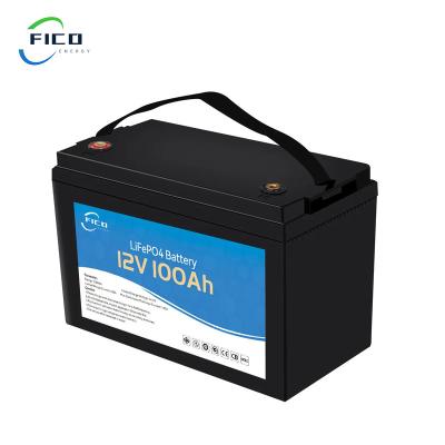 China Long Cycle Life Customized Lightweight Lifepo4 12v 100ah Rechargeable Deep Cycle Lithium Battery Pack for sale