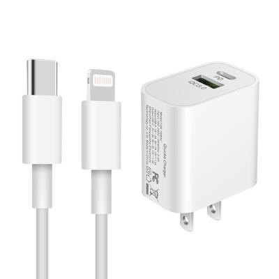 China Portable US R-U AU US R-U PD USB C Wall Charger Portable Type C Mobile Phone 20w 18w PD Charger for sale