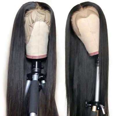 China Hd Silky Straight Wave 13X6 Lace Front Wig With Boby Hair For Black Women 30 Inch 613 Straight Hair 4X4 5X5 6X6 13X4 13X6 Lace Front Wigs for sale