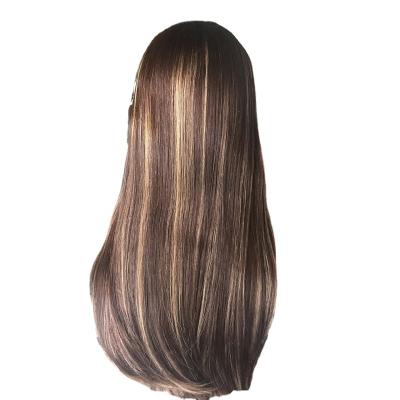 China European Autumn Silky Straight Silky Straight Top Kosher Frontal Wig Band Wave Hair Wig For Middle Age Women 100% Brazilian Hair Wholesale for sale