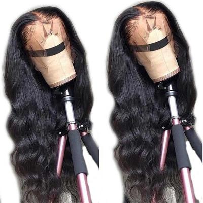 China Human Hair Wigs PrePlucked 13x6 Body Wave HD Lace Front Wig Silky Straight Brazilian Transparent Lace Body Wave With Baby Hair for sale