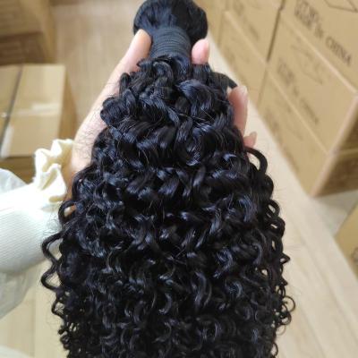 China Kinky Curly Brazilian Curly Hair Weave Bundle For Color Women Virgin Hair Extensions Kinky Curly Bundles for sale