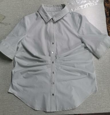 China Blouse Cotton 63%, Nylon 32%, Spandex 5%, Women's Shirt for sale