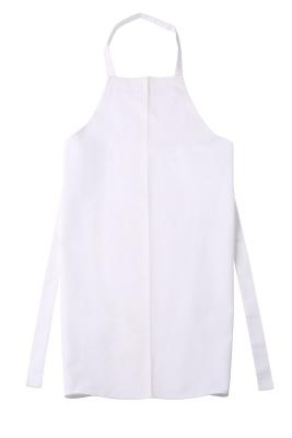 Cina Saia 100% del cotone da 245 GSM 3/1 di cuoco unico unisex Uniform del grembiule pieno bianco della busbana francese in vendita