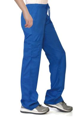 China 200 GSM Unisex Insert Pockets Pants Plain Patch Pocket Nurse Medical Scrubs for sale