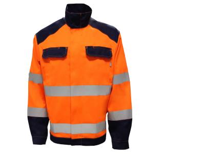 Chine 250GSM veste réfléchie orange tissée par Sattin rétro 3M Strip 9910 à vendre