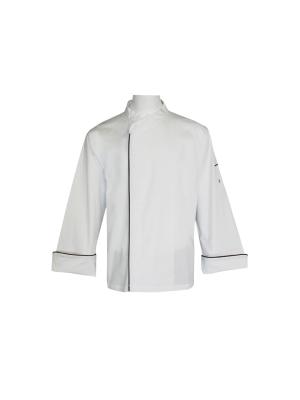 Cina Condutture e Mesh Construction di lunghezza di Jacket With Black del cuoco unico della manica da 215 GSM in vendita