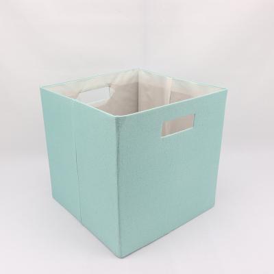 China Glamorous Design Polyester Viable Basket Decorative Square Storage Basket Organizer for sale