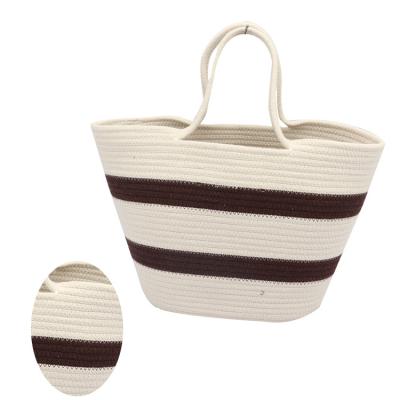 China Fashion Child Toy Basket Durable Large Cotton Rope Storage Basket Baby Laundry Basket for sale