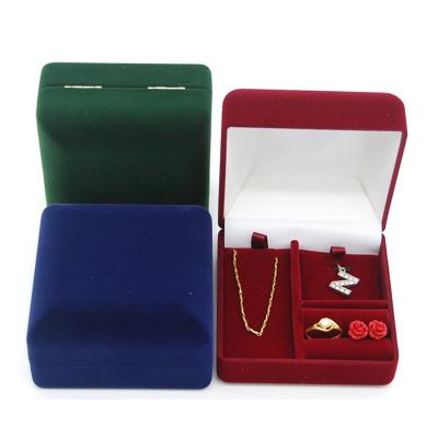 China Hot Selling Custom Luxury Wedding Hand Made Ring Necklace Packaging Box For Jewelry for sale