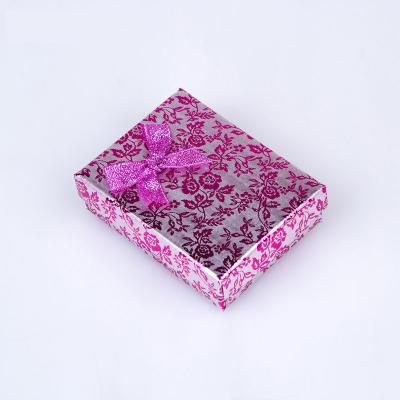 China Hot Selling Custom Colorful Eco-Friendly Gift Box Handcrafted Fancy Custom Paper Jewelry Box Small Logo Jewelry Packaging Cardboard Jewelry Box for sale