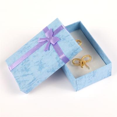 China High Quality Hand Made Custom Logo Printed Handmade Colorful Kraft Paper Earring Gift Box Cardboard Earring Packaging Box With Foam Insert for sale