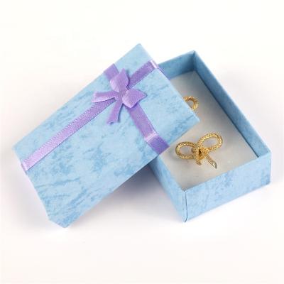 China Wholesale custom logo hand made printed custom bracelet paper jewelry box color cardboard jewelry packaging gift box for earring for sale