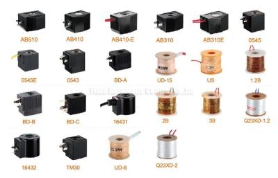 Chine Bobines de vanne électromagnétique d'air pour la valve bi-directionnelle à deux positions DC24V AC220V de l'eau à vendre