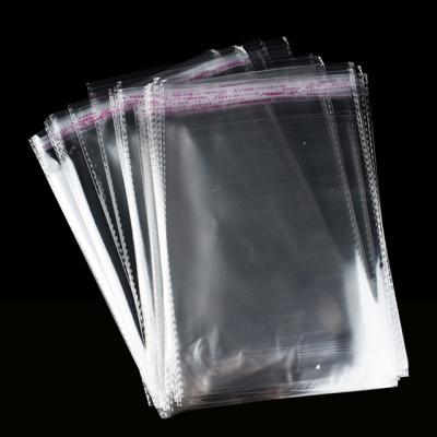 China Various Sizes Moistureproof Wholesale Cello Clear Adhesive Cellophane OPP Plastic Self Seal Resealable Bag for sale