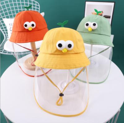 China Hot Sale Baby Hats With Face Shield Face Protection Clear New Glass Face Shield Kids Hat en venta