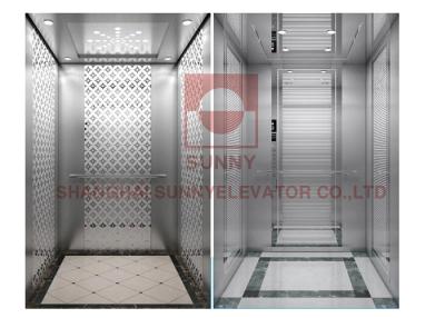 China Stainless Steel 304 Passenger Elevator 6 Person Passenger Lift For Office Building for sale